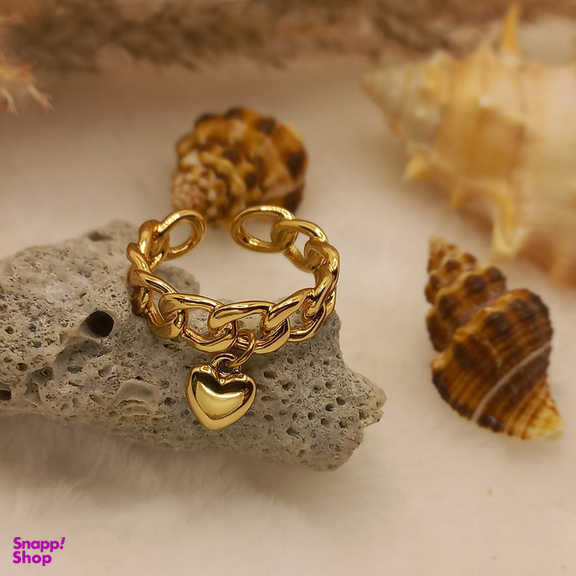 انگشتر زنانه ژوپینگ مدل قلب آویز کد XP 027