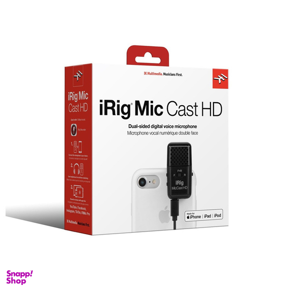 میکروفن کندانسر آی کی مالتی مدیا مدل iRig Mic Cast HD