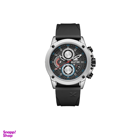 ساعت مچی عقربه ای مردانه اکستری مدل X6065F رنگ مشکی نقره ای