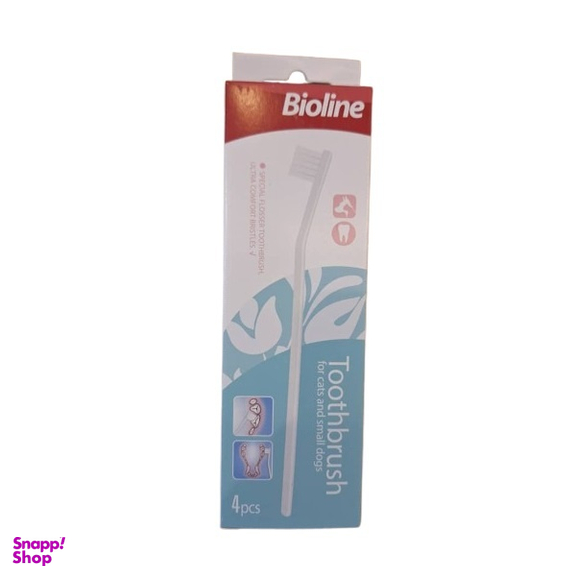 مسواک سگ نژاد کوچک و گربه بایولاین کد 20946 بسته 4 عددی