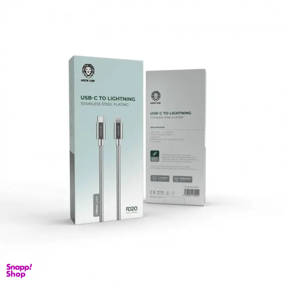 کابل دیتا Type-C به Lightning گرین لاین مدل GNSC2L20WSL طول 1 متر