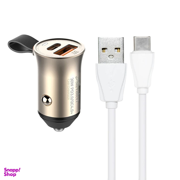 شارژر فندکی سیبراتون مدل S-C3230PD به همراه کابل USB-C