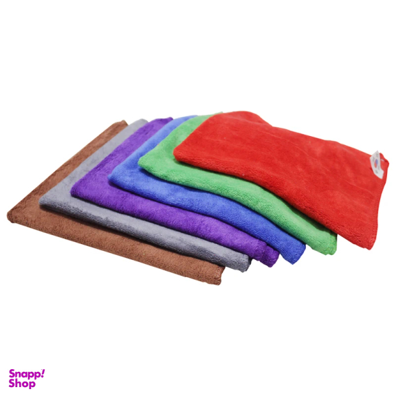 دستمال آشپزخانه مدل میکروفایبر Raimbow بسته 6 عددی