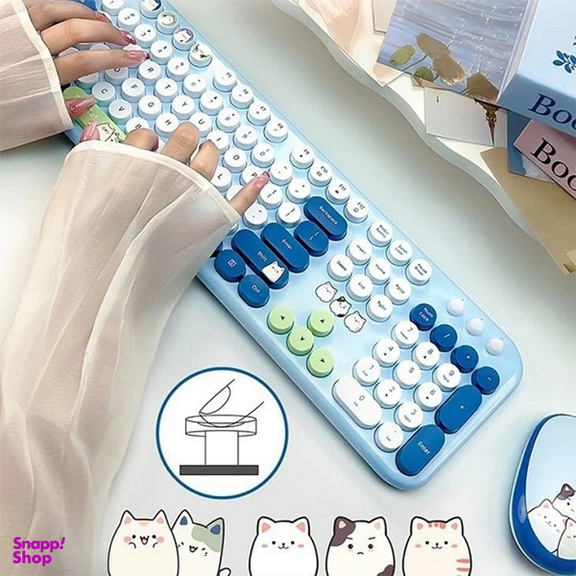 کیبورد و ماوس مافی مدل Silly Cat