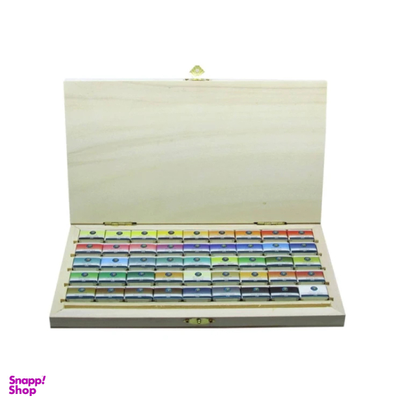 آبرنگ 45 رنگ جعبه چوبی رایمون کد R45