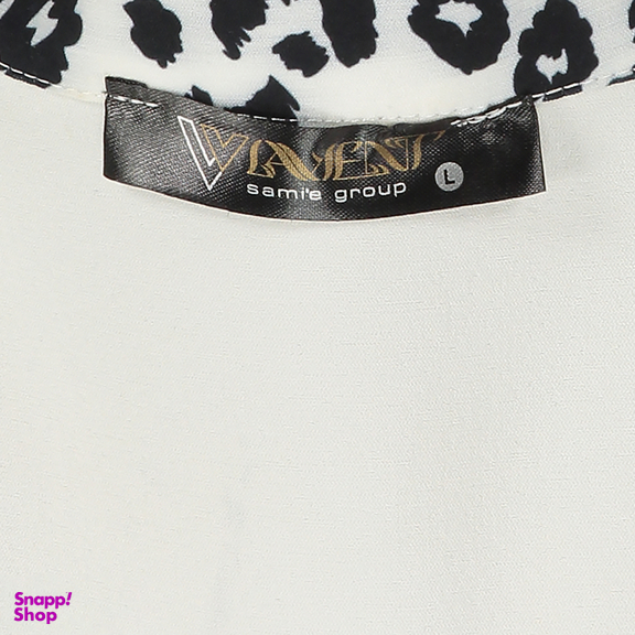 شومیز مجلسی زنانه لوینت مدل پلنگی کد 0136 رنگ سفید