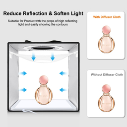 چادر عکاسی پلوز مدل Shadowless - PKT3200 به همراه پنل نور ثابت ال ای دی سایز 29×29 سانتی متر