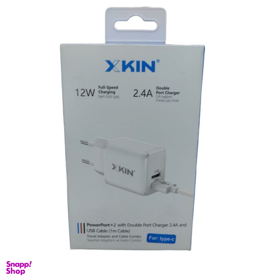 شارژر دیواری ایکس کین کد XK-HC32 به همراه کابل Type-C