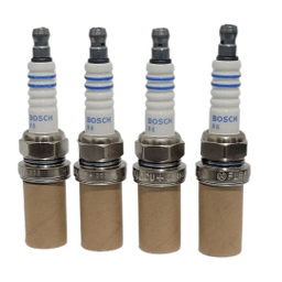 شمع خودرو بوش دو پلاتین پایه کوتاه مدل FLR8LDCU+9 بسته 4 عددی