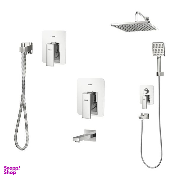 ست شیرآلات کسری مدل دامون توکار مجموعه 6 عددی