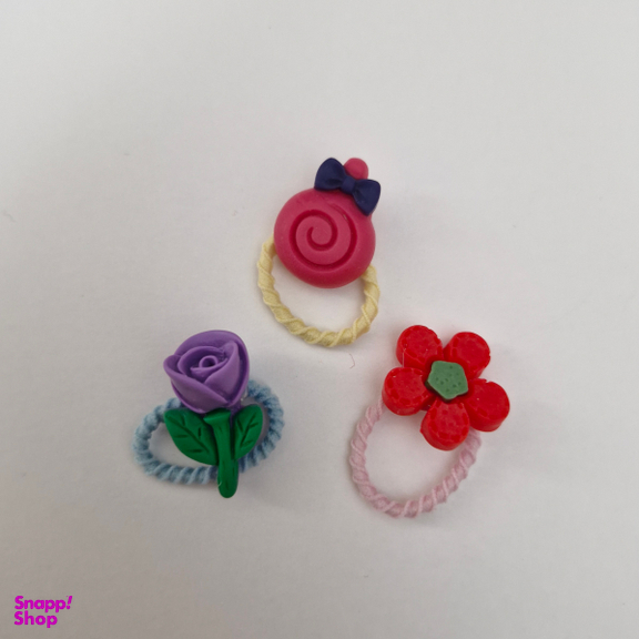کش مو دخترانه طرح گل مجموعه 3 عددی