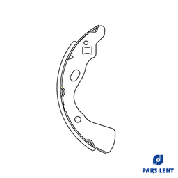 لنت ترمز عقب خودرو لنت پارس مدل PL71004 مناسب برای پراید 131