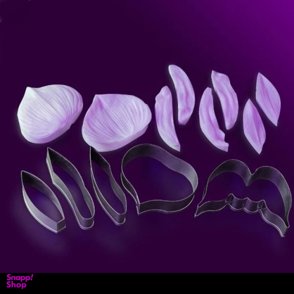 قالب فوندانت به گز مدل ست گل ارکیده اسلیپر مجموعه 13 عددی