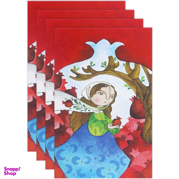 کارت پستال انتشارات سیبان مدل Postal Card-09 بسته 4 عددی