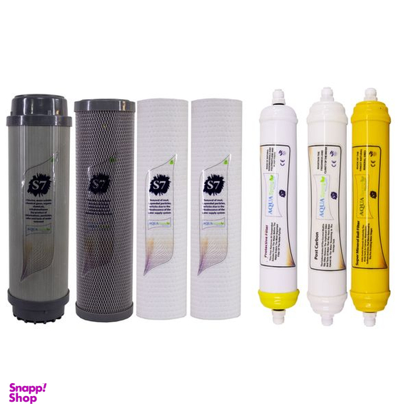 فیلتر دستگاه تصفیه آب آکوآ اسپرینگ مدل F-S7-A7G مجموعه 7 عددی