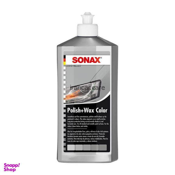واکس بدنه خودرو سوناکس مدل GRAY کد 987500 حجم 500 میلی لیتر