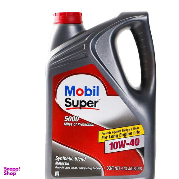 روغن موتور موبیل مدل 10W-40 حجم 5 لیتر