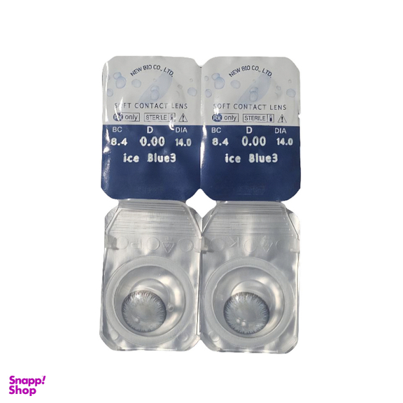 لنز چشم سالیانه نیوویژن رنگ ice blue 3