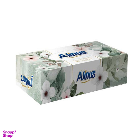 دستمال کاغذی آلینوس مدل دولایه جعبه ای 100 برگ