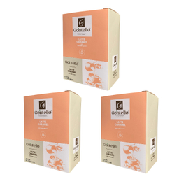 لاته کاراملی گونتلو وزن 200 گرم بسته 10 عددی مجموعه ۳ عددی