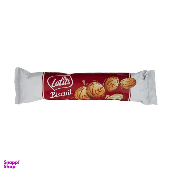 بيسکوئيت کرم دار لت آس وزن 150 گرم