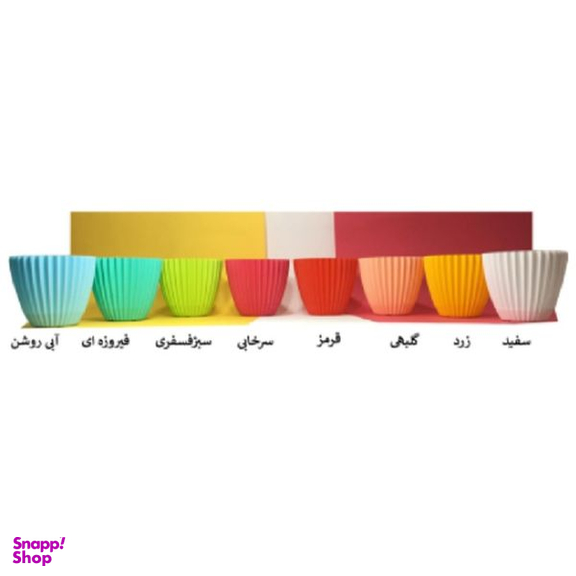 گلدان دانیال پلاستیک مدل 4-603 مجموعه 4 عددی