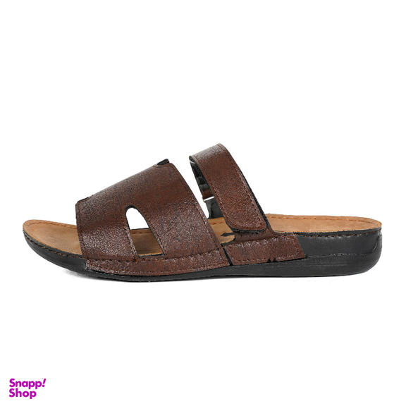 دمپایی مردانه نیکتا مدل کنستانتین رنگ قهوه ای