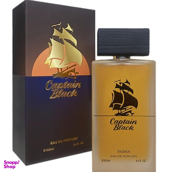 ادو پرفیوم مردانه پاشا مدل کاپیتان بلک حجم 100 میلی‌ لیتر
