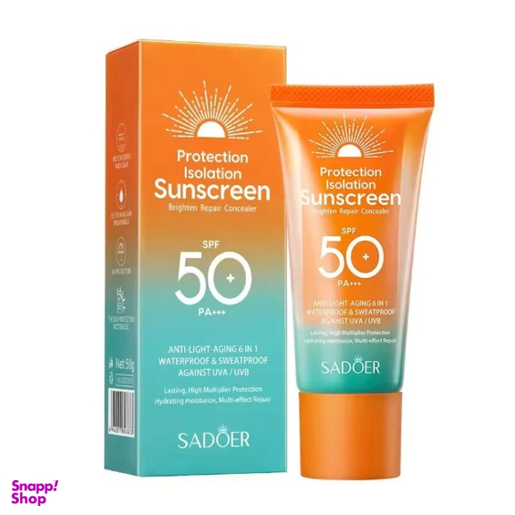 کرم ضد آفتاب سادور مدل 6 کاره SPF 50 وزن 50 گرم