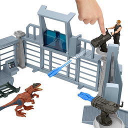 اکشن فیگور ماتیل مدل Jurassic World Outpost Chaos Playset