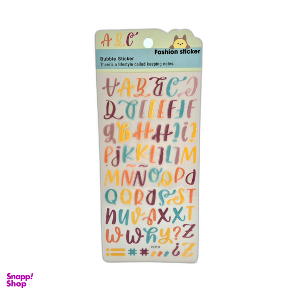 برچسب برجسته حروف انگلیسی کد ZW-BY02