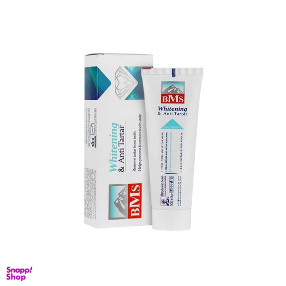 خمیر دندان بی ام اس مدل Whitening وزن 100 گرم
