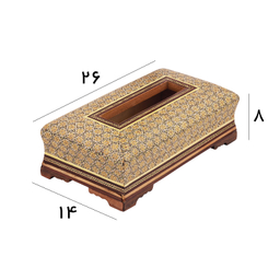 جعبه دستمال کاغذی خاتم کاری کد 24900021