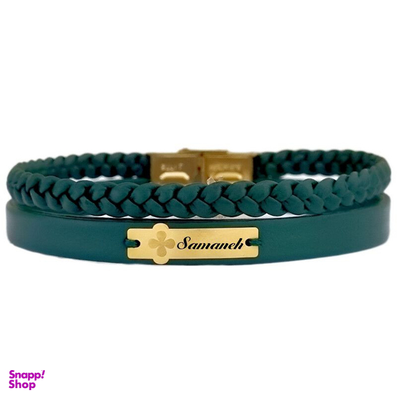 دستبند طلا 18 عیار زنانه لیردا مدل اسم سمانه