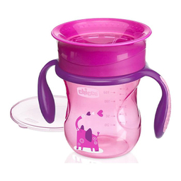 لیوان دسته دار کودک چیکو مدل perfect cup گنجایش 260 میلی‌ لیتر