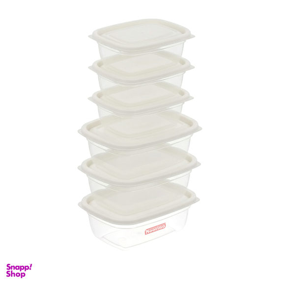 ظرف نگهدارنده نورینو مدل سامان مجموعه 6 عددی