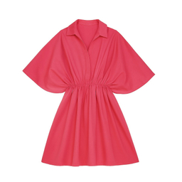 مانتو دخترانه مدل 0256 رنگ سرخابی