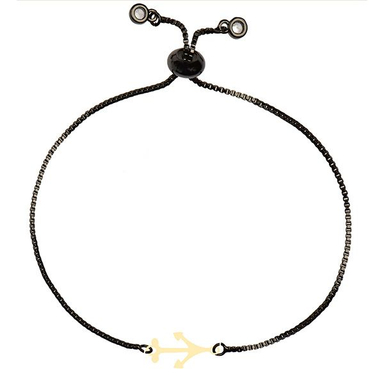 دستبند طلا 18 عیار زنانه کرابو طرح لنگر مدل Kr100250
