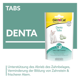 قرص مراقبت دندان گربه جیم کت مدل Denta Tabs وزن 40 گرم