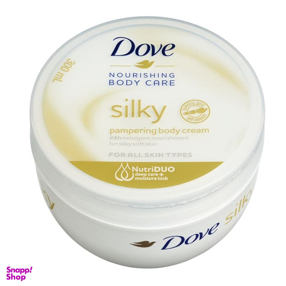 کرم مرطوب کننده داو مدل Silky حجم 300 میلی‌ لیتر