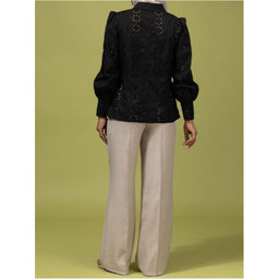 شومیز زنانه برنس مدل آرمینا رنگ مشکی