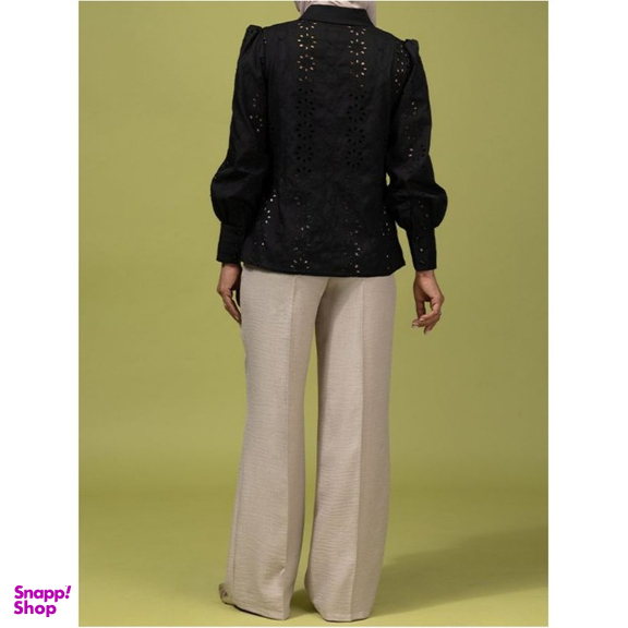 شومیز زنانه برنس مدل آرمینا رنگ مشکی