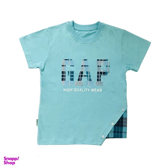 ست تیشرت و شلوارک پسرانه مدل چهارخانه