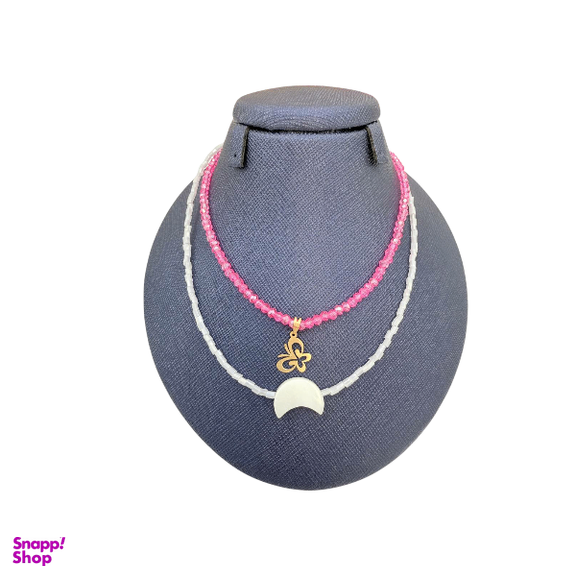 گردنبند طلا 18 عیار زنانه پانسی طرح پروانه مینیمال کد mne14