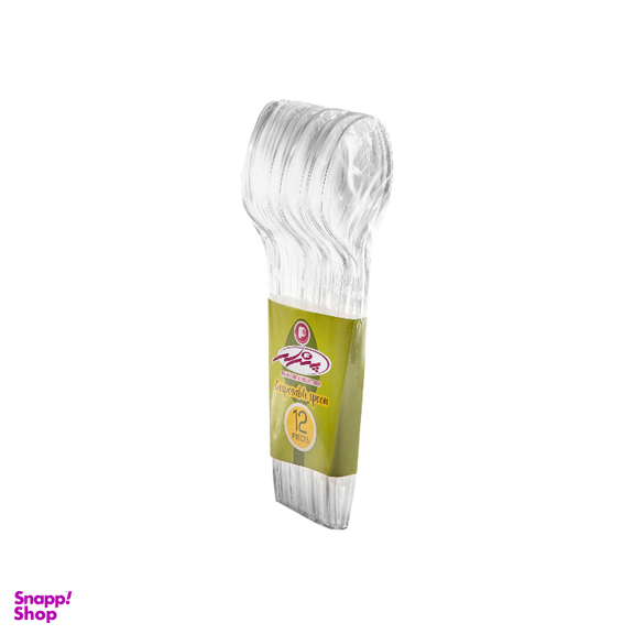 قاشق یکبار مصرف کد 0106004 بسته 12 عددی
