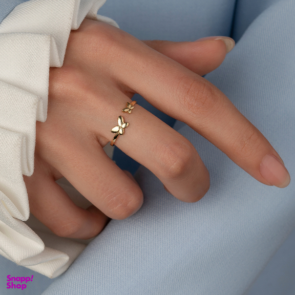 انگشتر طلا 18 عیار زنانه جواهری سون کد 4637