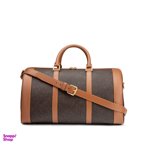 کیف سفر چرم ای جی مدل تویین لاین کانواس