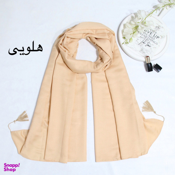 شال زنانه آنالیا مدل نخی دور دوخت منگوله دار کد 9613