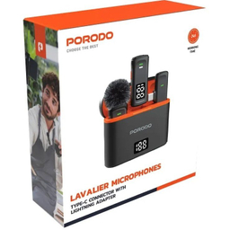 میکروفون بی سیم یقه ای پرودو مدل Porodo Lavalier Microphone PD
