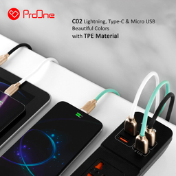 کابل تبدیل USB به لایتنینگ پرووان مدل PCC115 طول 1 متر